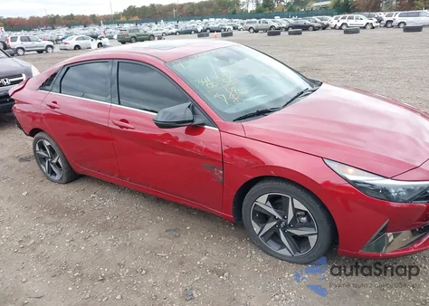 2022 Hyundai Elantra Hybrid Limited из США, поврежденный, VIN KMHLN4AJ3NU015536